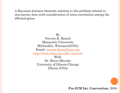 Pre-ICM Int. Convention - MSCS