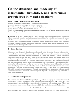 On the definition and modeling of incremental - ENS-phys