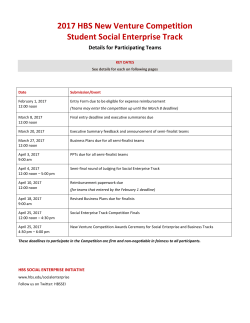 Details for Participating Teams document