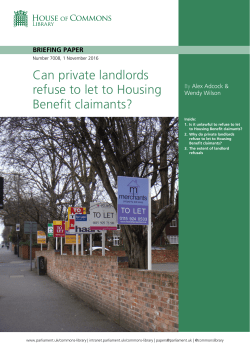 Can private landlords refuse to let to Housing