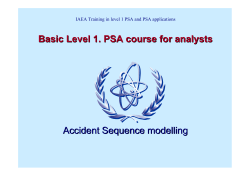 Accident sequence modelling - Nuclear Safety and Security