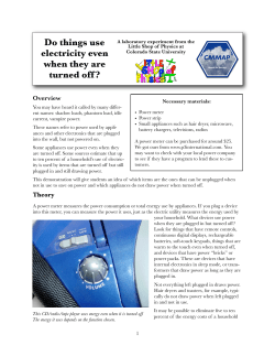 Do things use electricity even when they are turned