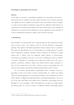 Grounding, it`s (probably) all in the head