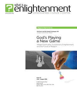 God`s Playing a New Game