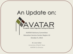Advisory Committee Meeting Presentation