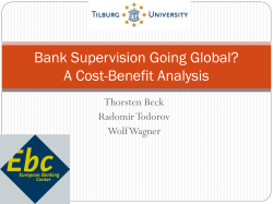 Bank Supervision Going Global? A Cost