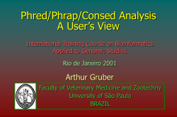 Phred/Phrap/Consed