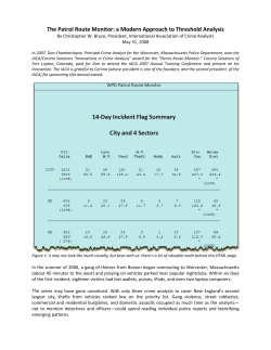 The Patrol Route Monitor: a Modern Approach to Threshold Analysis