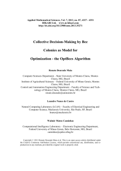 Collective Decision-Making by Bee Colonies as Model