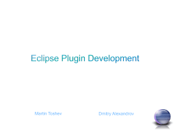 Eclipse plug-in deve.. - BG-JUG