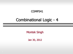 Combinational Logic