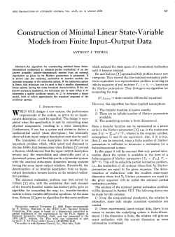 Construction of Minimal Linear State