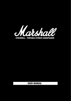 user manual - Marshall Headphones