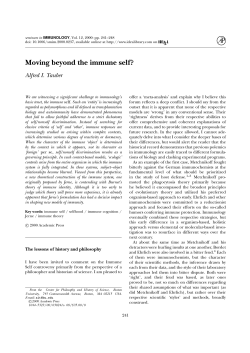 Moving beyond the immune self? - BU Blogs