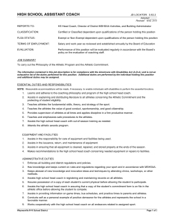 high school assistant coach - Waynesville R