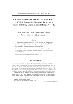 C-Class Functions and Remarks on Fixed Points of Weakly