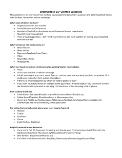 How to Share Your Stories with Rose Foundation