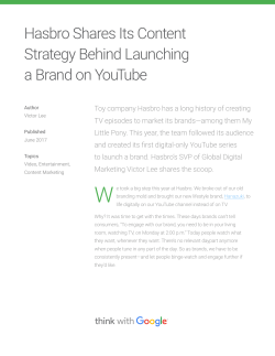 Hasbro Shares Its Content Strategy Behind