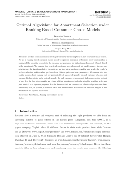 Optimal Algorithms for Assortment Selection under Ranking