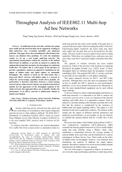 Throughput Analysis of IEEE802.11 Multi