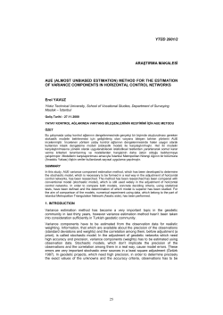 (almost unbiased estimation) method for the estimation of variance