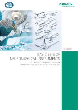 basic sets of neurosurgical instruments