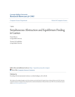 Simultaneous Abstraction and Equilibrium Finding in Games