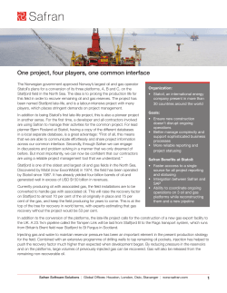 One project, four players, one common interface