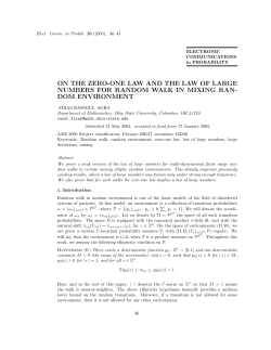 On the zero-one law and the law of large numbers