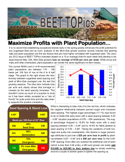 Maximize Profits with Plant Population