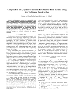 Computation of Lyapunov Functions for Discrete