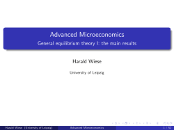 Advanced Microeconomics
