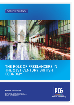 the role of freelancers in the 21st century british economy