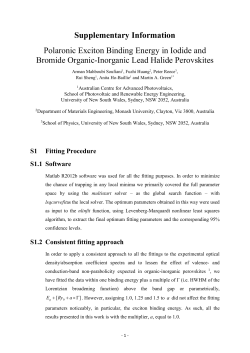 SI-Polaronic Exciton Binding Energy in Iodide and