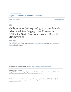 Collaboration: Seeking an Organizational Model to Maximize Inter