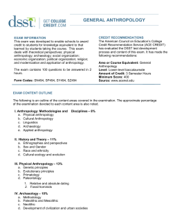 general anthropology