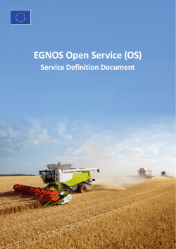 EGNOS Open Service (OS) - European GNSS Service Centre