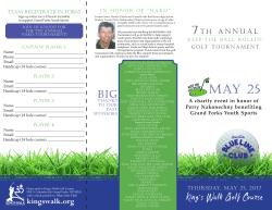 King`s Walk Golf Course - Grand Forks Park District