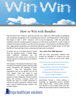 How to Win with Bundles - MPA Healthcare Solutions