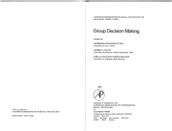 Group Decision Making