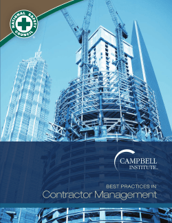 Best Practices in Contractor Management