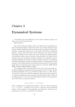 Dynamical Systems