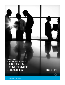 don`t just choose office space, choose a real estate strategy.