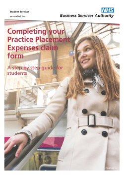 Completing your Practice Placement Expenses claim form