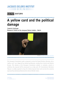 A yellow card and the political damage