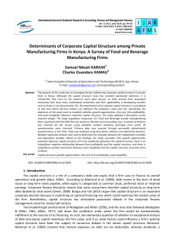 Determinants of Corporate Capital Structure among Private