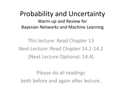 Probability and Uncertainty