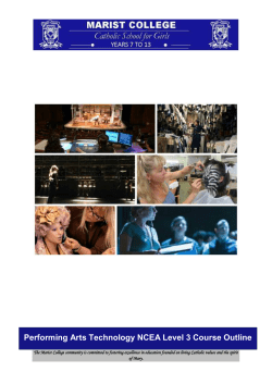 2016 Y13 PAT course outline - Marist College Catholic School