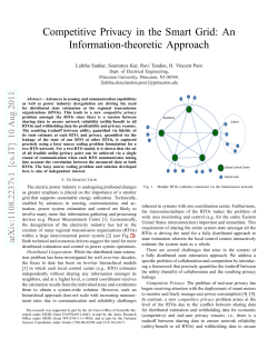 Competitive Privacy in the Smart Grid: An Information