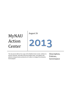 MyNAU Action Center